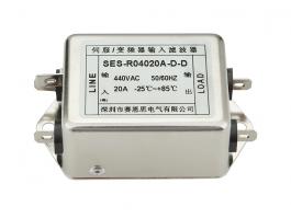 單相雙級(jí)AC電源濾波器 6A插片式 230v SES-RD2006A-C-S 